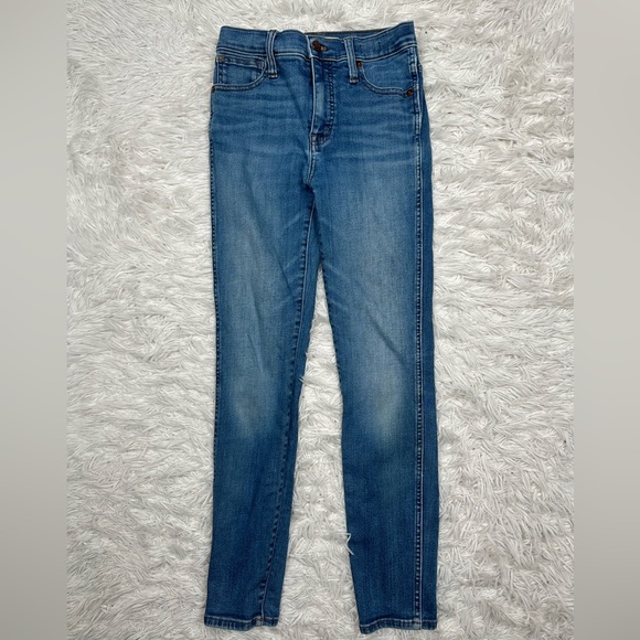 Madewell 10" High-Rise Skinny Jeans in Bradshaw Wash Size 25x27 - Blue - Picture 4 of 11